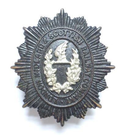 London Midland & Scottish Railway police helmet plate badge