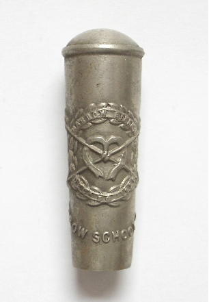 Harrow School officers training corps badge swagger stick top