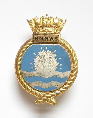RNMWS Royal Naval Mine Watching Service beret badge