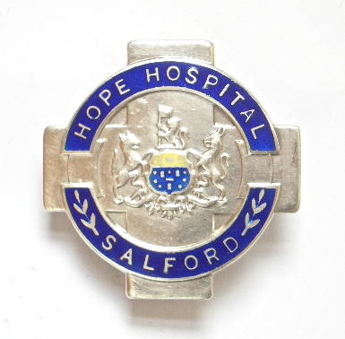 Hope Hospital Salford 1970 silver nursing badge