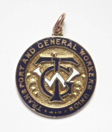 Transport and General Workers Union Merton bus branch gold medal