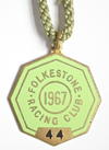 Folkestone 1967 horse racing club badge
