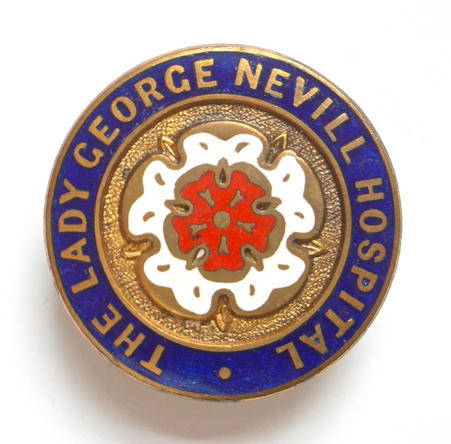 WW1 Lady George Nevill Hospital Hove Sussex war hospital badge