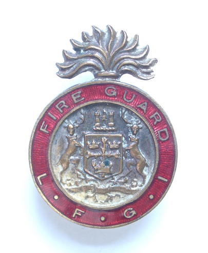 WW2 Nottingham City LFGI local fire guard instructor badge