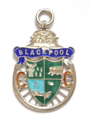 Blackpool Cycling Club 1919 silver prize medal