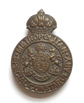 WW1 Metropolitan Special Constabulary police reserve badge