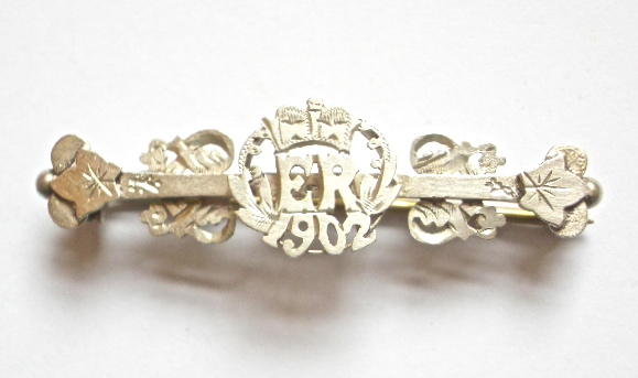 Edward VII 1902 Coronation silver badge