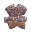 WW2 ROF Royal Ordnance Factory Front Line Duty war workers badge