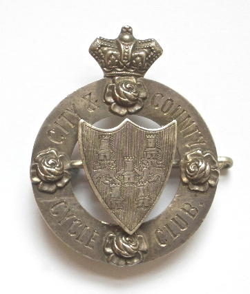 Winchester City & County Cycle Club Victorian cap badge