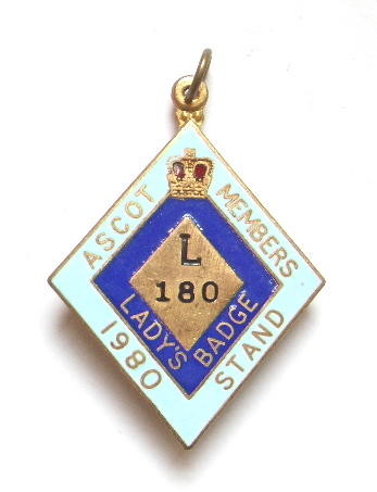 1980 Ascot horse racing club badge