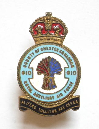 RAF No 610 County of Chester Squadron badge c1940s