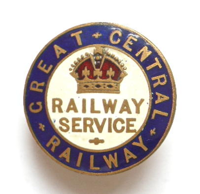 WW1 Great Central Railway on war service badge
