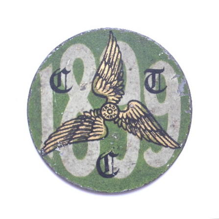 Cyclists Touring Club CTC 1899 membership certificate badge