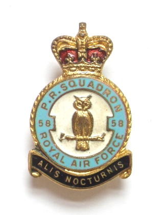 RAF No 58 Squadron Photographic Reconnaissance Badge c1950s