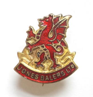 Jones Balers Ltd agriculturel farm equipment badge c1940s 