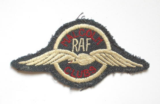 RAF Malcolm Clubs Royal Air Force embroidered cloth badge