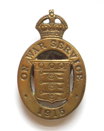 WW1 On War Service 1915 munition workers badge