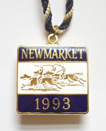 1993 Newmarket horse racing club badge