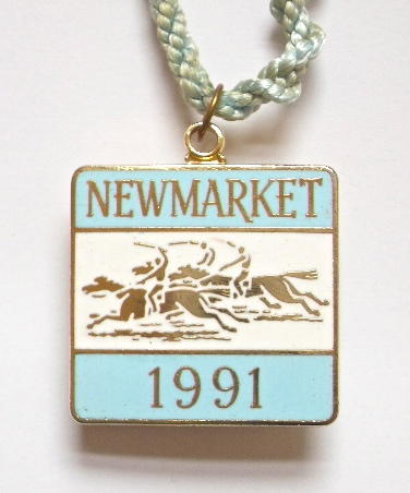 1991 Newmarket horse racing club badge