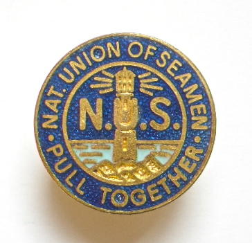 National Union of Seamen NUS trade union badge