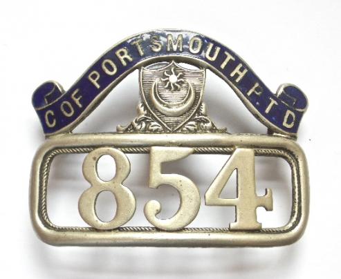 Portsmouth Passenger Transport Department Bus Driver Cap Badge  