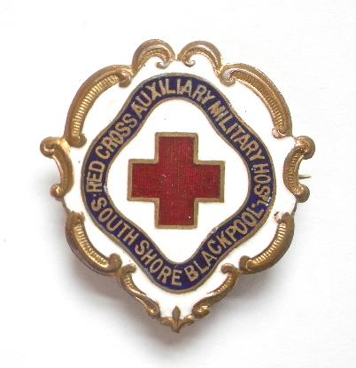 WW1 Red Cross Auxiliary Military Hospital, South Shore, Blackpool badge