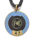 1968 Folkestone Racecourse horse racing club badge