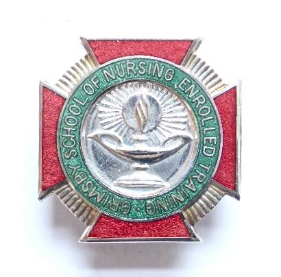 Grimsby School of Nursing enrolled training badge
