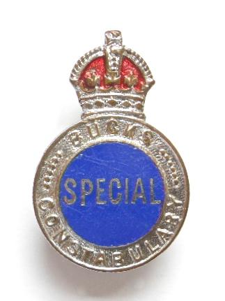 WW2 Buckinghamshire Constable police special reserve badge
