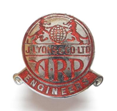 WW2 J.Lyons & Co Air Raid Precautions ARP Engineers Badge
