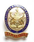 WW1 Belfast Sailors & Soldiers Service Club on war service badge