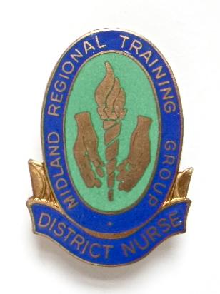 Midland Regional Training Group district nurse badge 