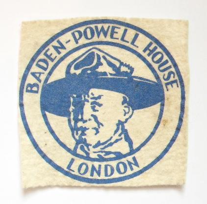Baden Powell House London Boy Scouts BP hostel cloth badge