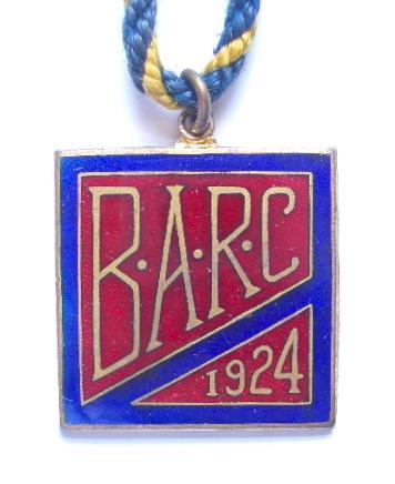 Brooklands Automobile Racing Club 1924 BARC members badge