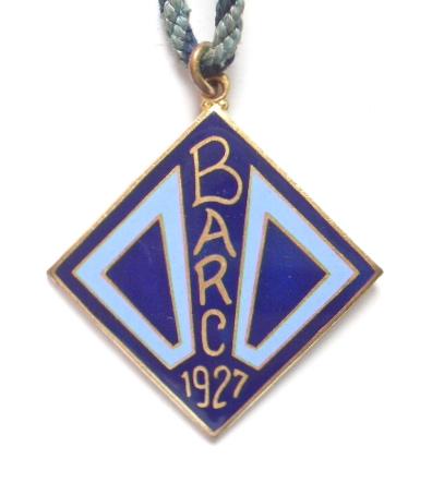 Brooklands Automobile Racing Club 1927 BARC members badge