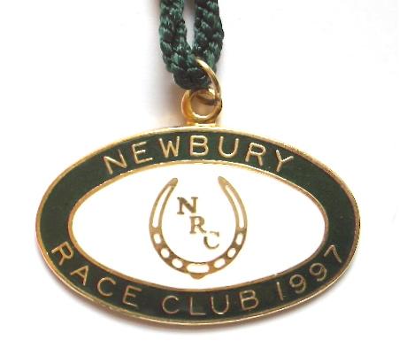 1997 Newbury Racecourse horse racing club badge