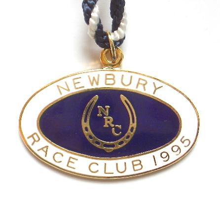 1995 Newbury Racecourse horse racing club badge