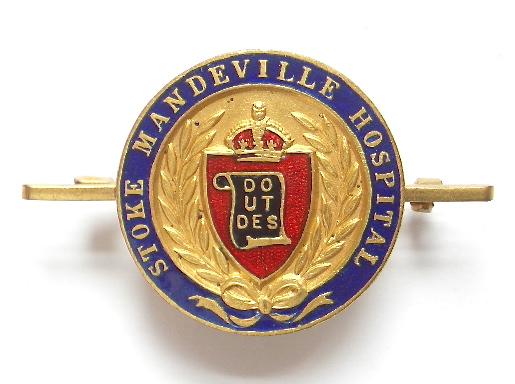 Stoke Mandeville Hospital nurses badge c1940s