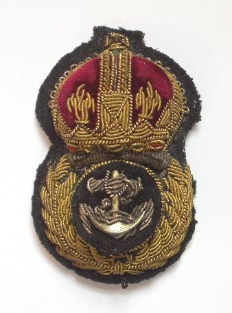 WW2 Royal Navy Chief Petty Officer bullion cap badge