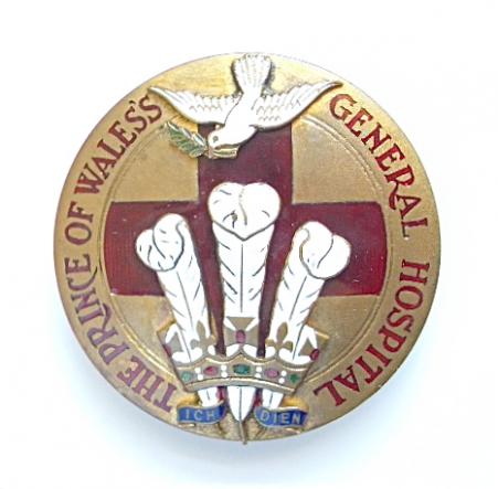 Prince of Wales General Hospital London wartime nurses badge