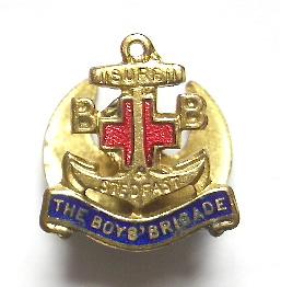 Boys Brigade standard buttonhole lapel badge