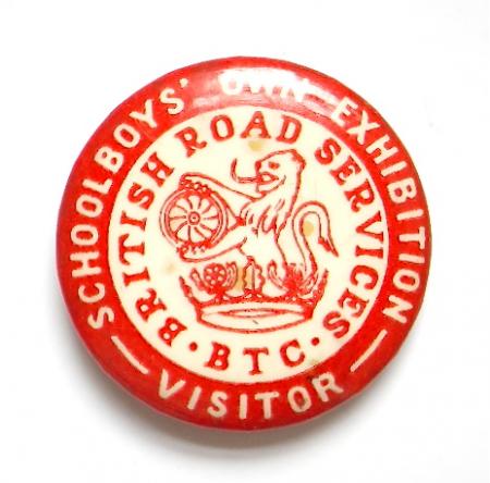 British Road Services BTC Schoolboys Own Exhibition Visitor Badge