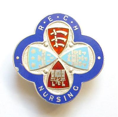 Royal Eastern Counties Hospital Colchester 1956 silver badge