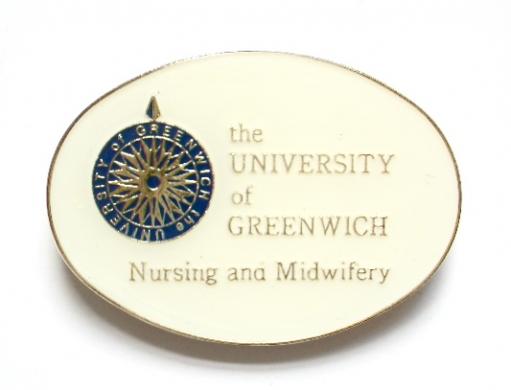 University of Greenwich Nursing and Midwifery Badge 