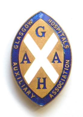 Glasgow Hospitals auxiliary association badge