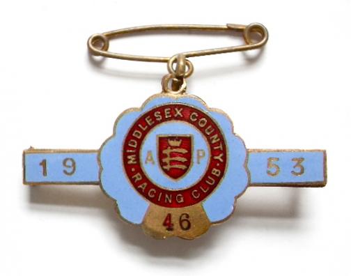 1953 Alexandra Park horse racing club badge