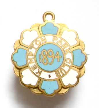 1894 Kempton Park Racecouse horse racing club badge