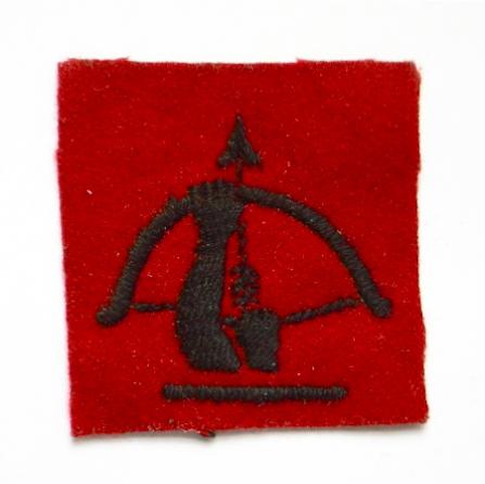 WW2 Anti Aircraft Command woven cloth formation sign badge