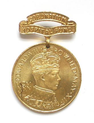 Edward VIII 1937 Coronation Hospital Fund Medal