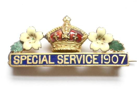 1907 Primrose League special service badge